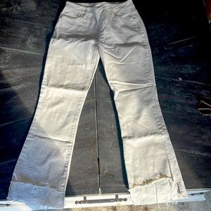 Off white le crop mini boot Frame jeans size 24